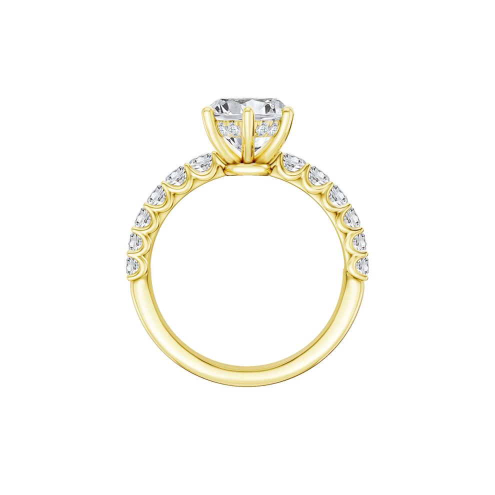 Lab Grown Diamond Engagement Ring in 14K Yellow Gold (3 5/8 ct. tw.) – Image 2 of 3