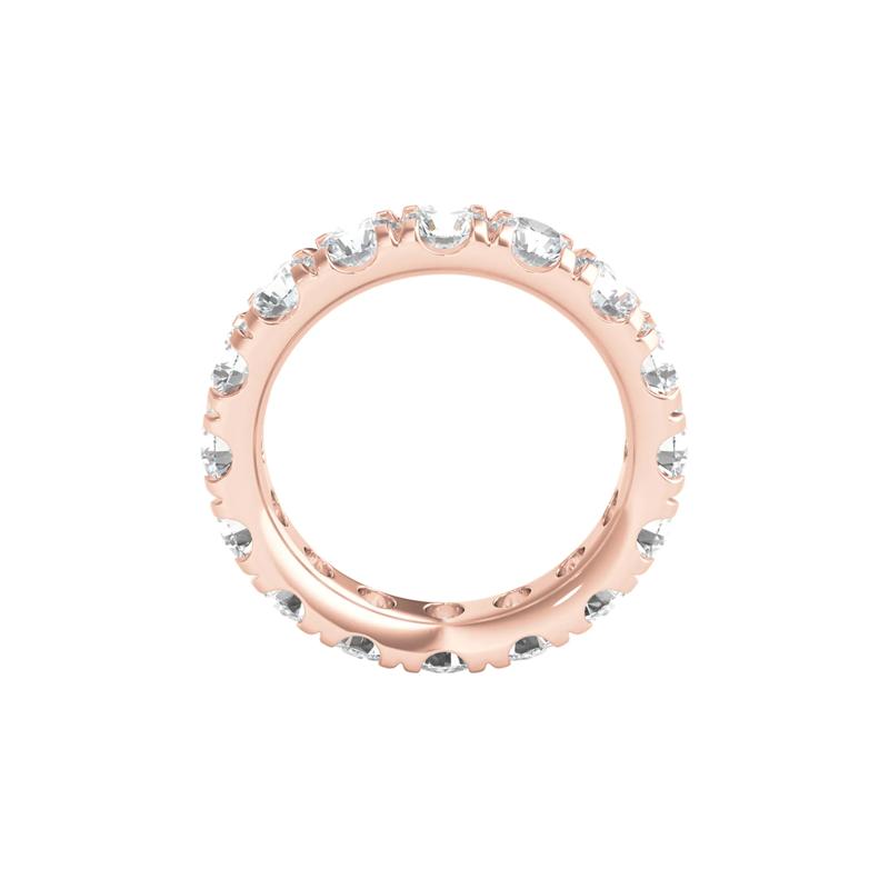Lab Grown Diamond Comfort Fit Eternity Band in 14K Rose Gold (5 ct. tw.) – Image 2 of 3