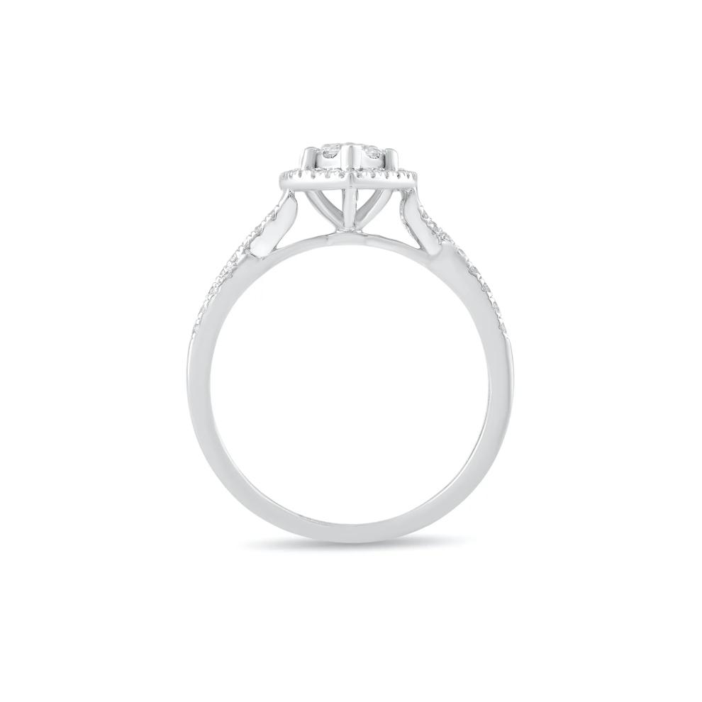 Diamond Marquise Composite Engagement Ring in 10K White Gold (3/4 ct. tw.) – Image 2 of 4
