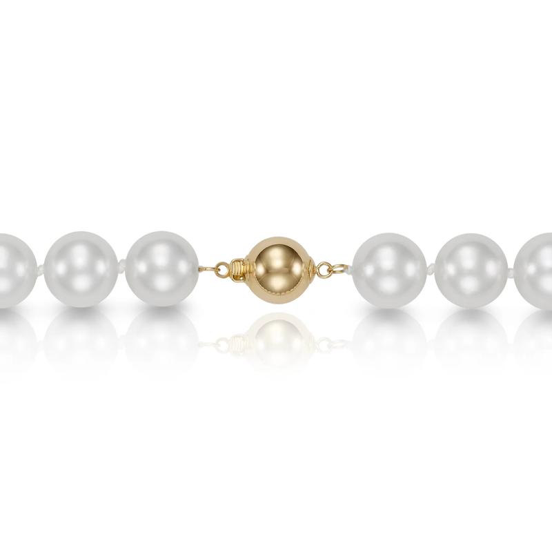 Freshwater Cultured Pearl Strand with Clasp of 14K Yellow Gold – Image 3 of 4