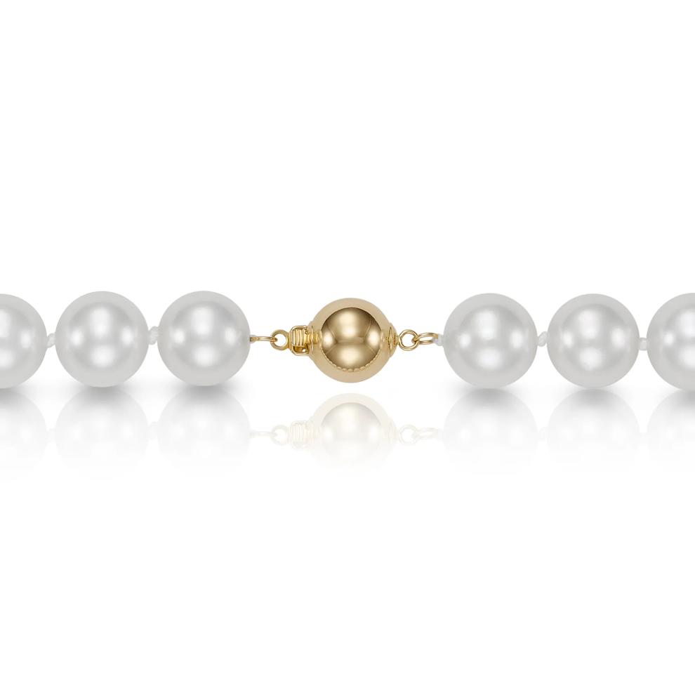 Freshwater Cultured Pearl Strand with Clasp of 14K Yellow Gold – Image 3 of 4