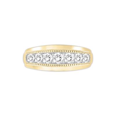 Men's Diamond Band in 10K Yellow Gold (1 ct. tw.)