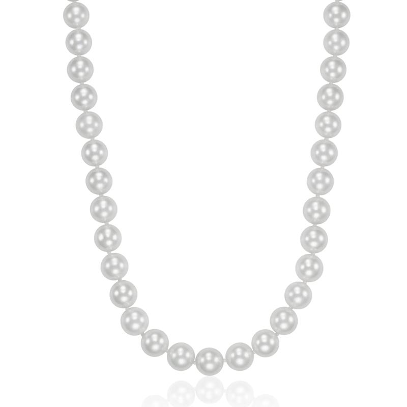 Freshwater Cultured Pearl Strand with Clasp of 14K Yellow Gold – Image 1 of 4