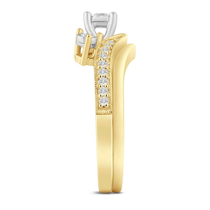 Diamond Bridal Set in 10K Yellow Gold &#40;1/4 ct. tw.&#41; – Image 3 of 3