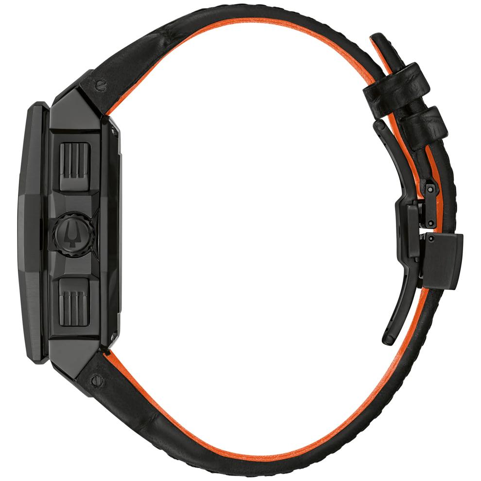 Men's Series X Watch in Black Leather – Image 2 of 3