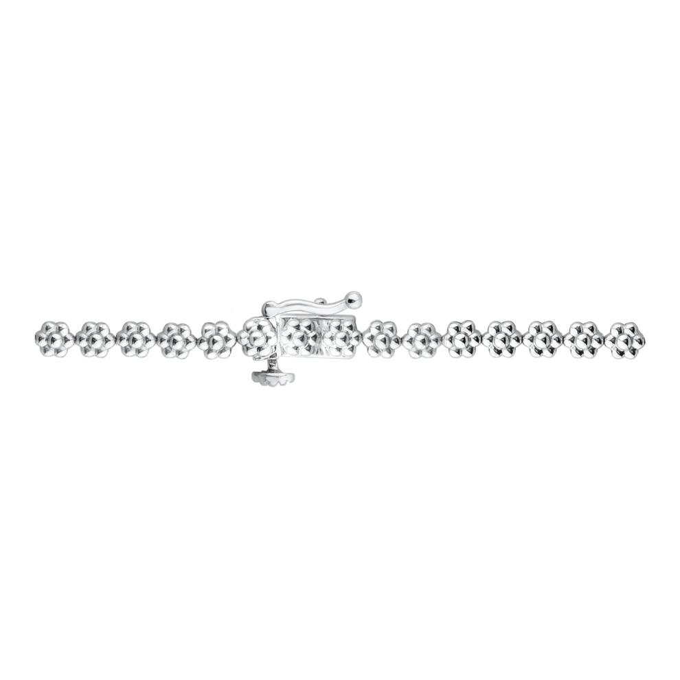 Lab Grown Diamond 7-Stone Cluster Necklace in 10K White Gold (3 ct. tw.) – Image 2 of 2