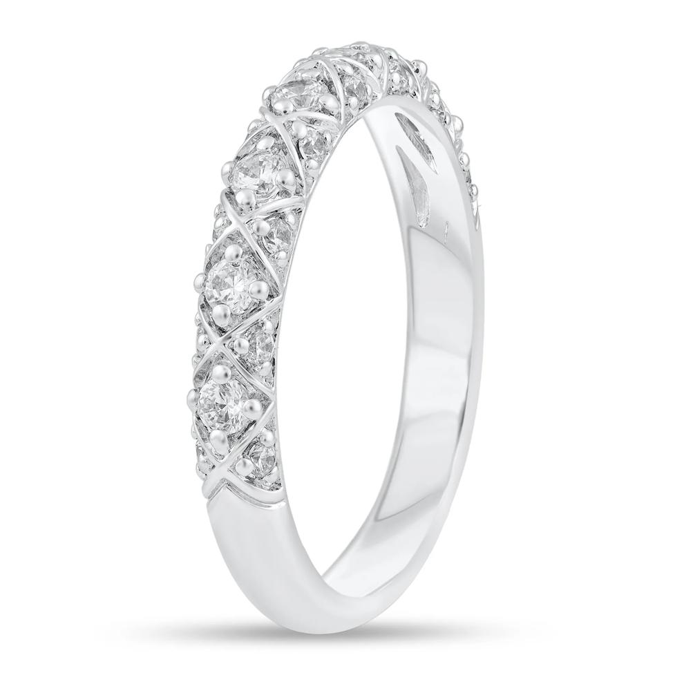 Round Diamond Anniversary Band in 10K White Gold (3/8 ct. tw.) – Image 2 of 3