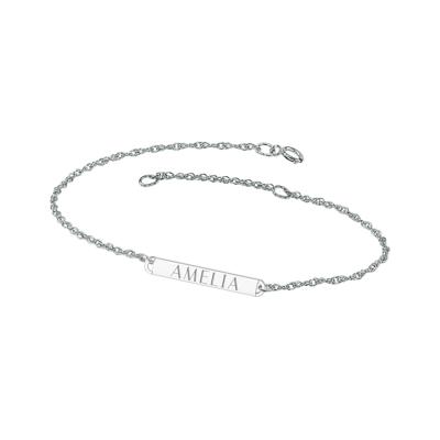 Personalized Engraved Uppercase Name Bracelet