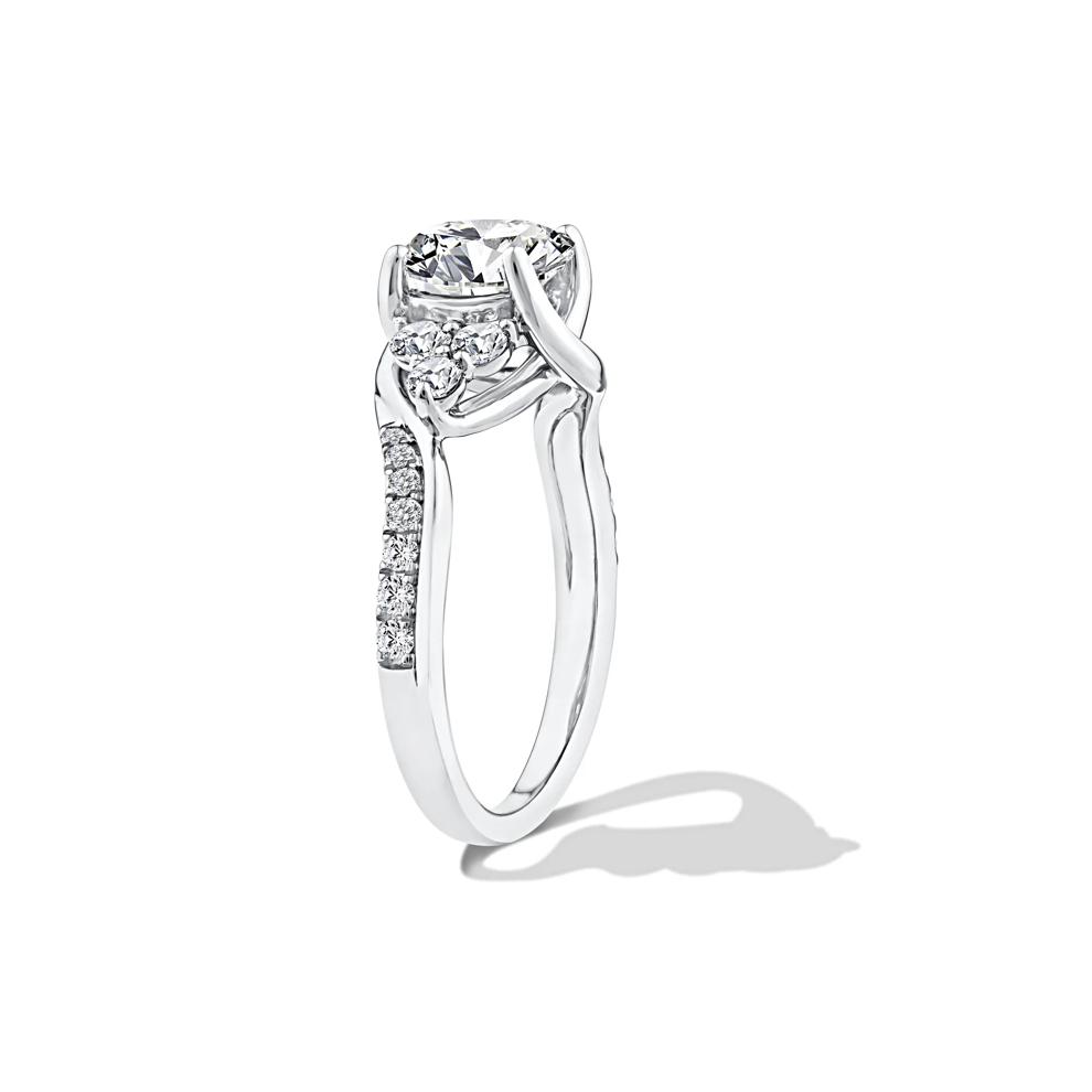 Lab Grown Diamond Round Center Engagement Ring in 10K White Gold (2 ct. tw.) – Image 3 of 4