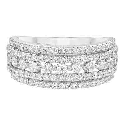 Diamond Multi-Row Band in 10K White Gold (1 ct. tw.)