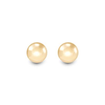Polished Ball Stud Earrings in 14K Gold