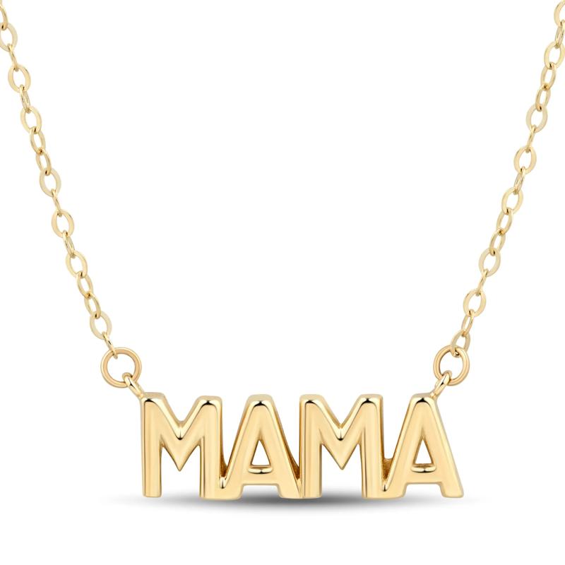 Mama Necklace in 14K Yellow Gold – Image 1 of 3