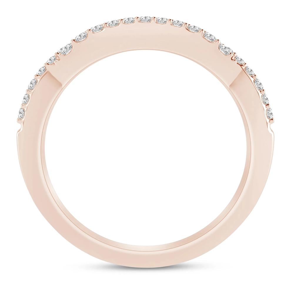 Diamond Twist Contour Band in 14K Rose Gold (1/5 ct. tw.) – Image 2 of 3