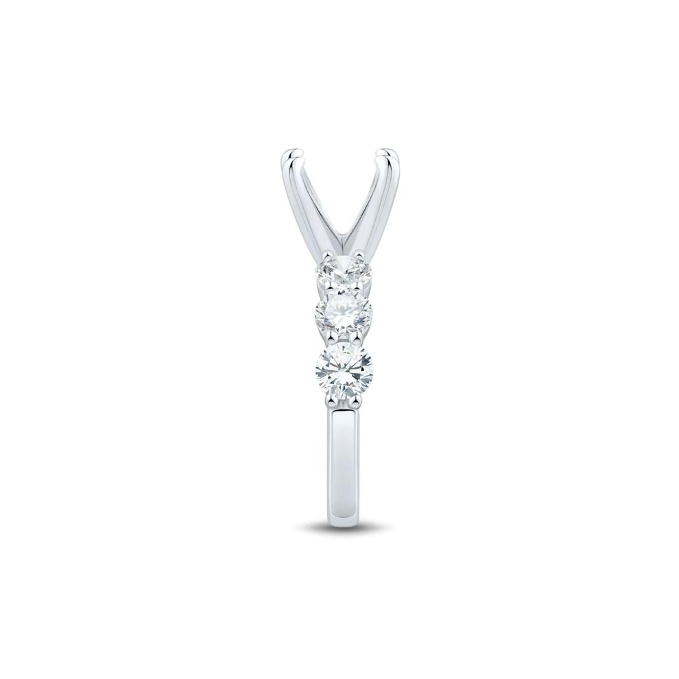 Lab Grown Diamond Semi-Mount Engagement Ring in 14K White Gold (2 ct. tw.) (Setting Only) – Image 3 of 6