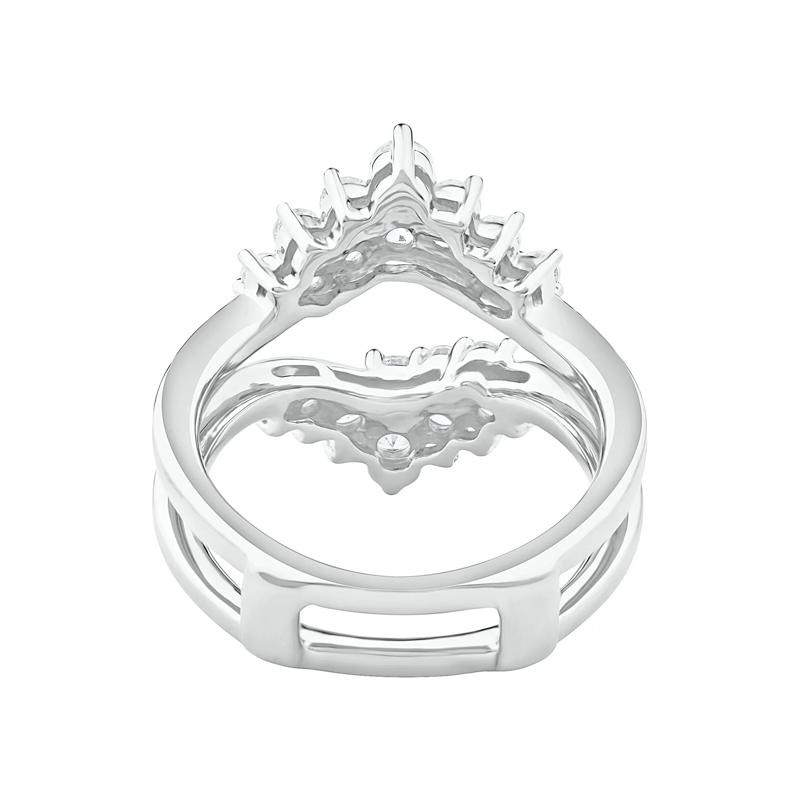 Lab Grown Diamond Chevron Insert in 14K White Gold &#40;1 ct. tw.&#41; – Image 4 of 4