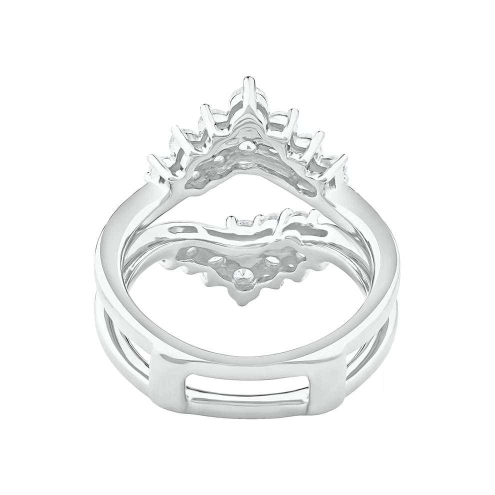 Lab Grown Diamond Chevron Insert in 14K White Gold (1 ct. tw.) – Image 4 of 4