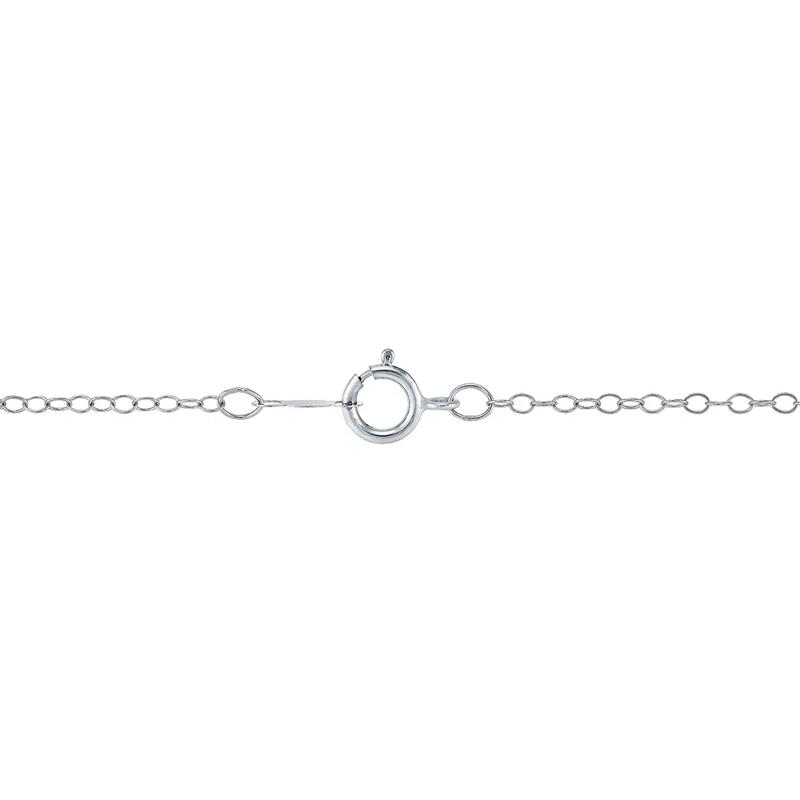 Lab Grown Diamond Pendant with Round Cluster in 14K White Gold &#40;5/8 ct. tw.&#41; – Image 3 of 3