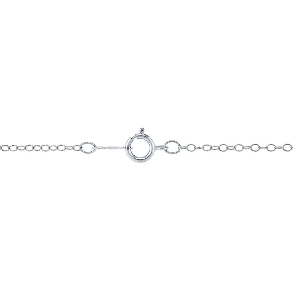 Lab Grown Diamond Pendant with Round Cluster in 14K White Gold (5/8 ct. tw.) – Image 3 of 3