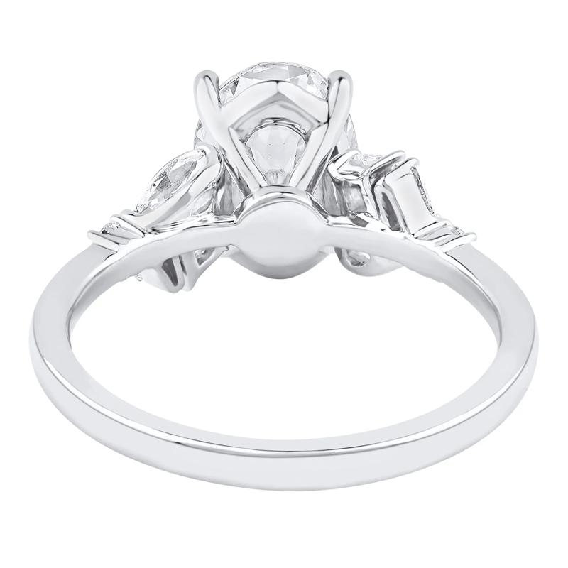 Nora Lab Grown Diamond Engagement Ring in 14K White Gold (2 1/2 ct. tw.) – Image 4 of 5