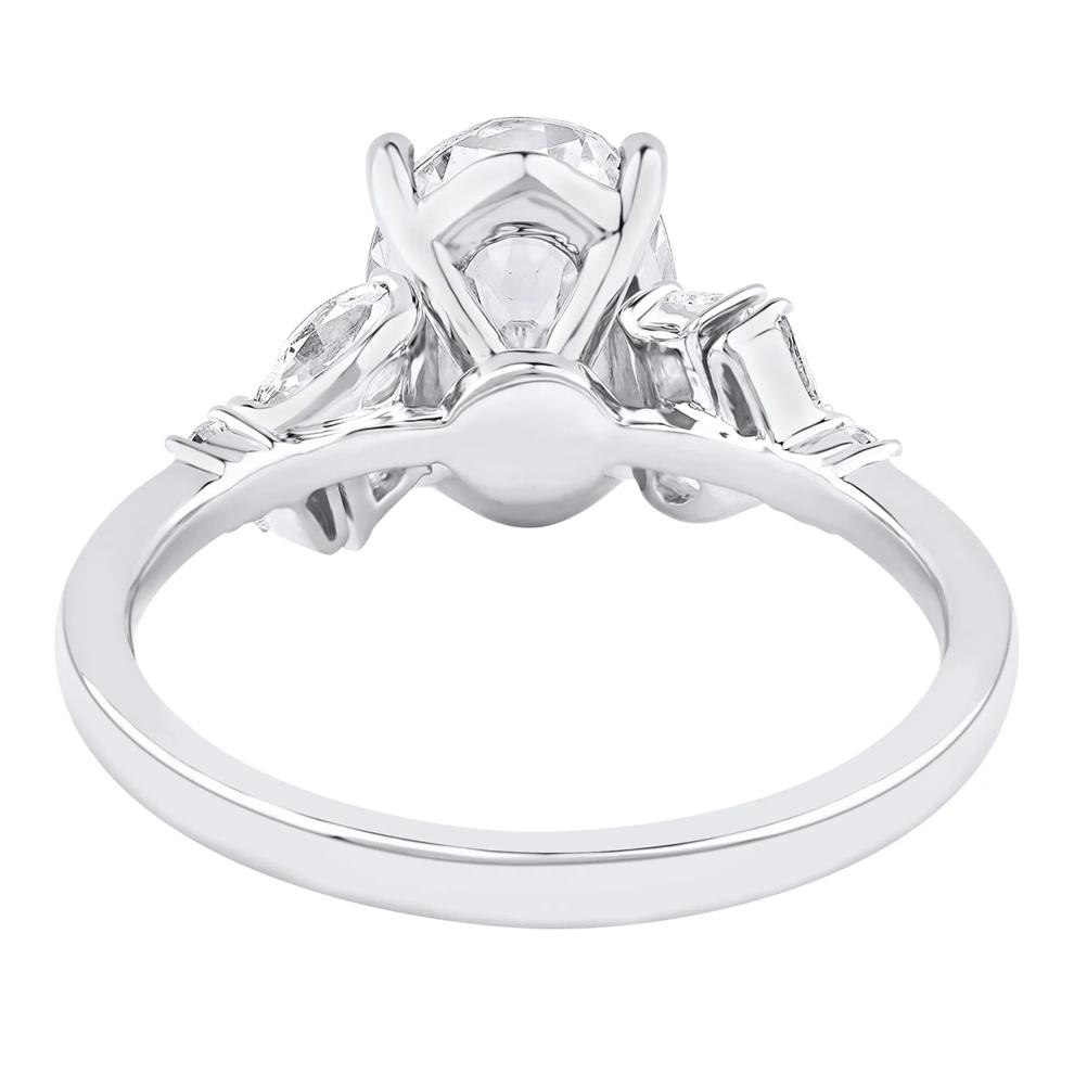 Nora Lab Grown Diamond Engagement Ring in 14K White Gold (2 1/2 ct. tw.) – Image 4 of 5