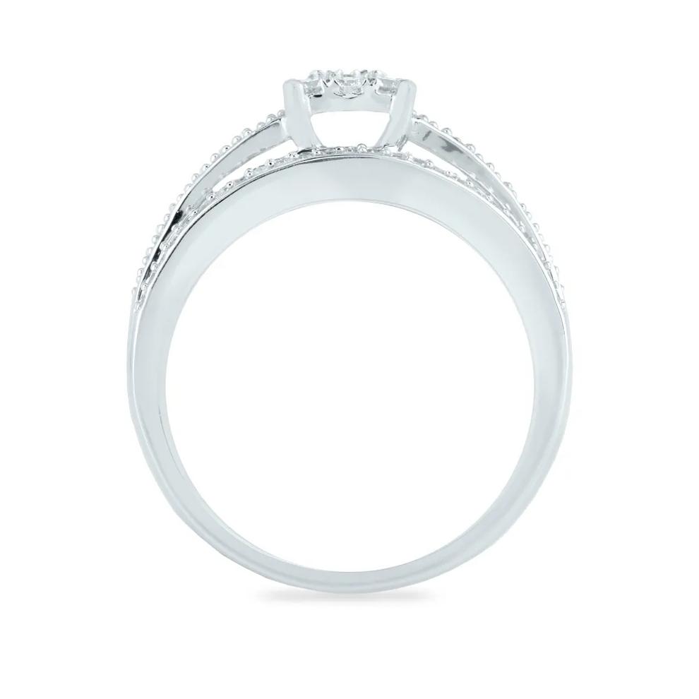 Diamond Composite Engagement Ring in 10K White Gold (3/4 ct. tw.) – Image 2 of 3