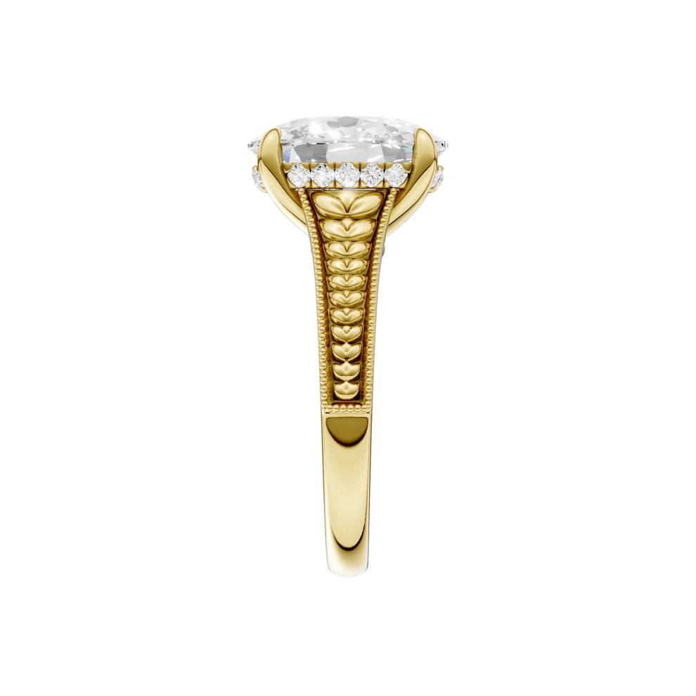 Isabelle Lab Grown Diamond Limited Edition Engagement Ring in 18K Yellow Gold (4 1/7 ct. tw.) – Image 3 of 5