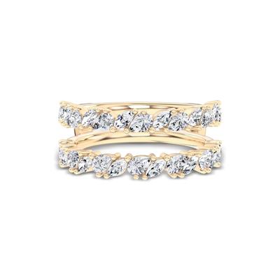 Lab Grown Diamond Mixed Shape Straight Insert in 14K Gold (7/8 ct. tw.)