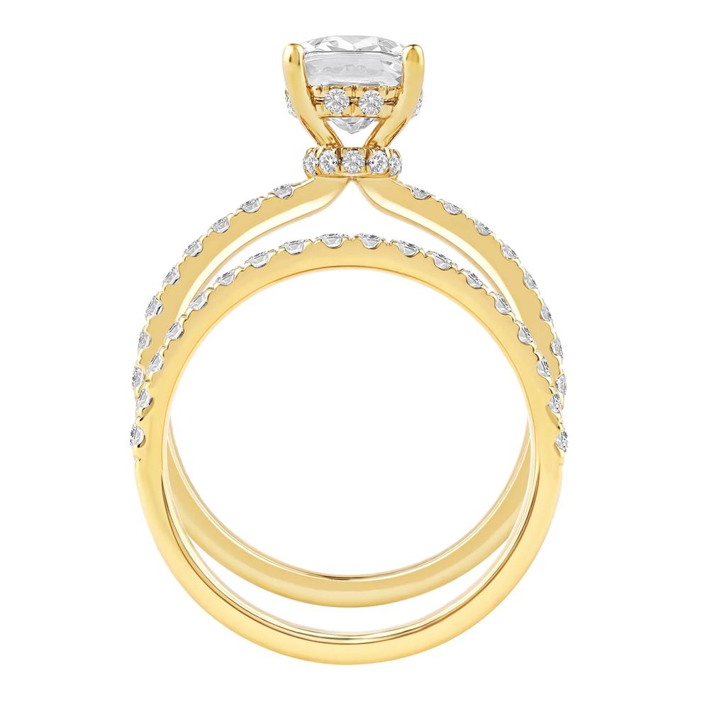Charlotte Lab Grown Diamond Elongated Cushion-Cut Engagement Ring Set in 14K Yellow Gold (2 3/4 ct. tw.) – Image 2 of 4