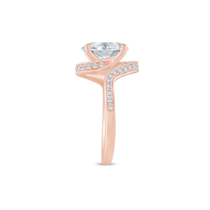 Lab Grown Diamond Bypass Engagement Ring in 14K Rose Gold (2 1/2 ct. tw.) – Image 3 of 3
