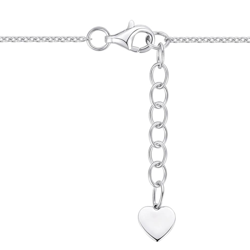 Mother of Pearl and Diamond Necklace in Sterling Silver (1/5 ct. tw.) – Image 3 of 3