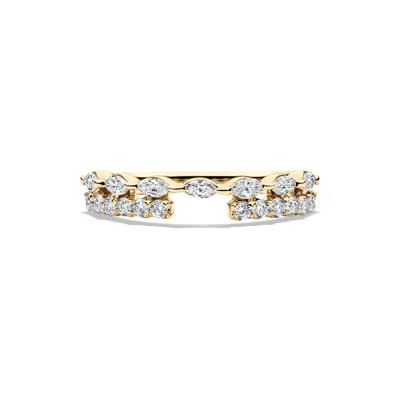 Lab Grown Diamond Open Multi-Row Band in 14K Yellow Gold (1/2 ct. tw.)