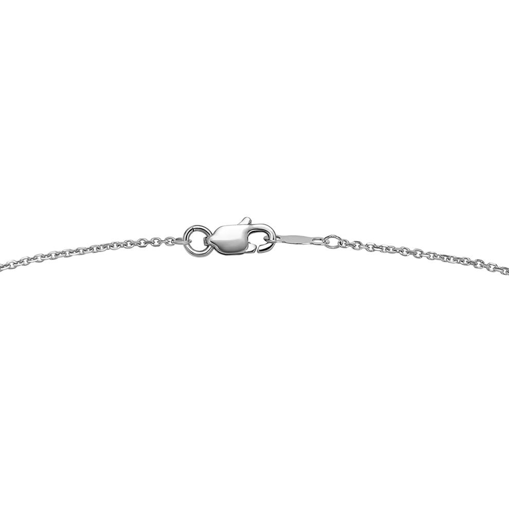 Lab Grown Diamond Seven-Stone V-Neck Pendant Necklace in 14K White Gold (1 ct. tw.) – Image 2 of 4