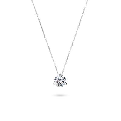 Lab Grown Diamond Solitaire Pendant in 14K White Gold (1 1/2 ct.)