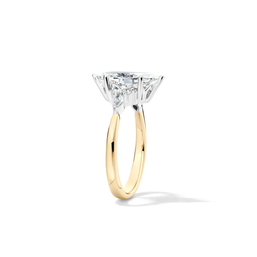 Lab Grown Diamond Marquise-Cut Engagement Ring in 14K Yellow and White Gold (2 1/4 ct. tw.) – Image 3 of 4