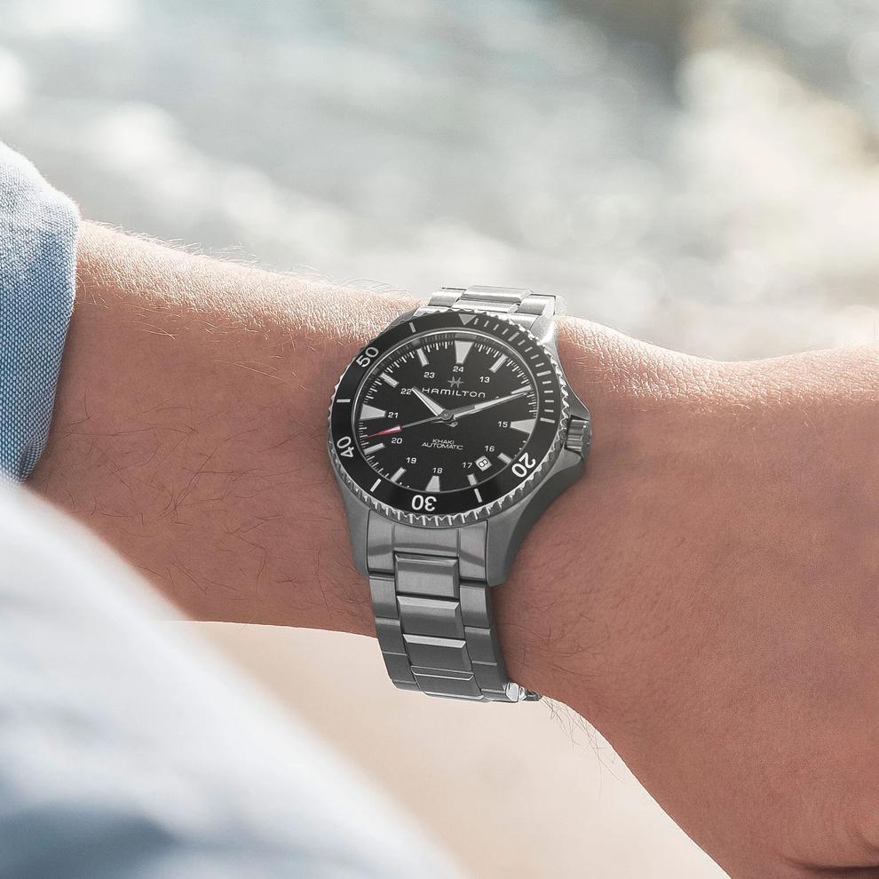 Khaki Navy Scuba Auto Watch with Stainless Steel Bracelet – Image 3 of 3