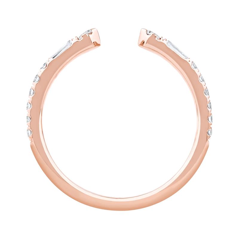 Lab Grown Diamond Open Anniversary Band in 14K Rose Gold (1/3 ct. tw.) – Image 2 of 4