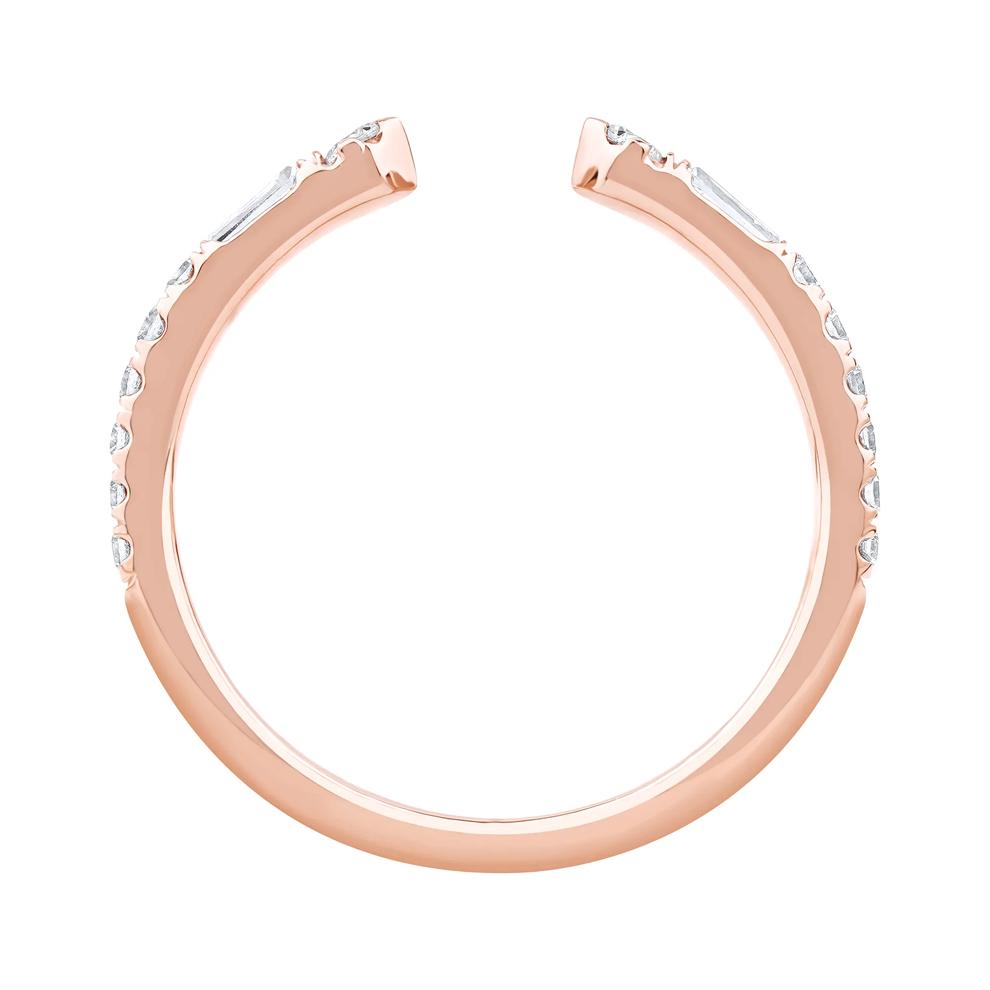 Lab Grown Diamond Open Anniversary Band in 14K Rose Gold (1/3 ct. tw.) – Image 2 of 4