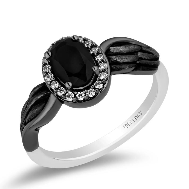 Maleficent Onyx and Diamond Ring in Sterling Silver – Image 4 of 4