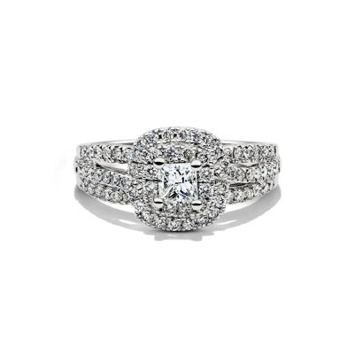 Diamond Double Halo Engagement Ring in 14K Gold (1 ct. tw.)