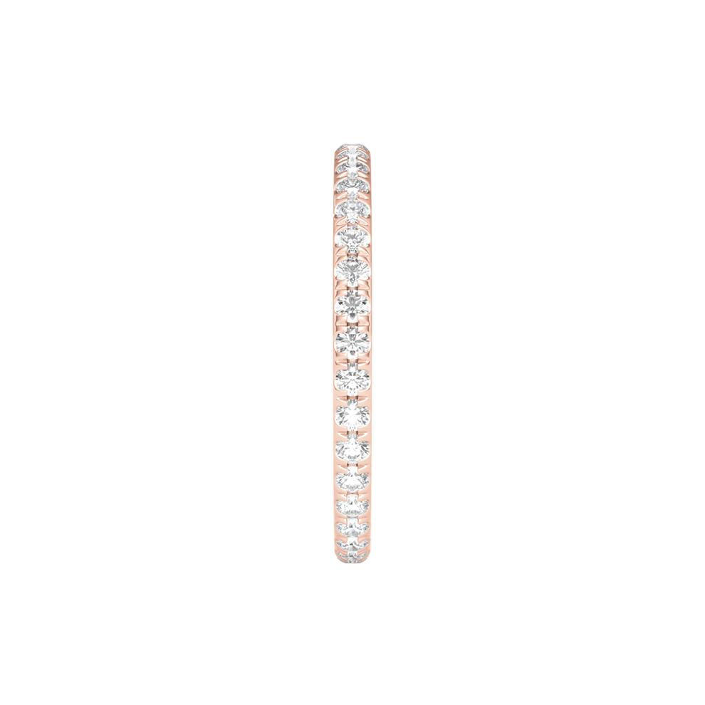 Lab Grown Diamond Comfort Fit Eternity Band in 14K Rose Gold (1/2 ct. tw.) – Image 3 of 3