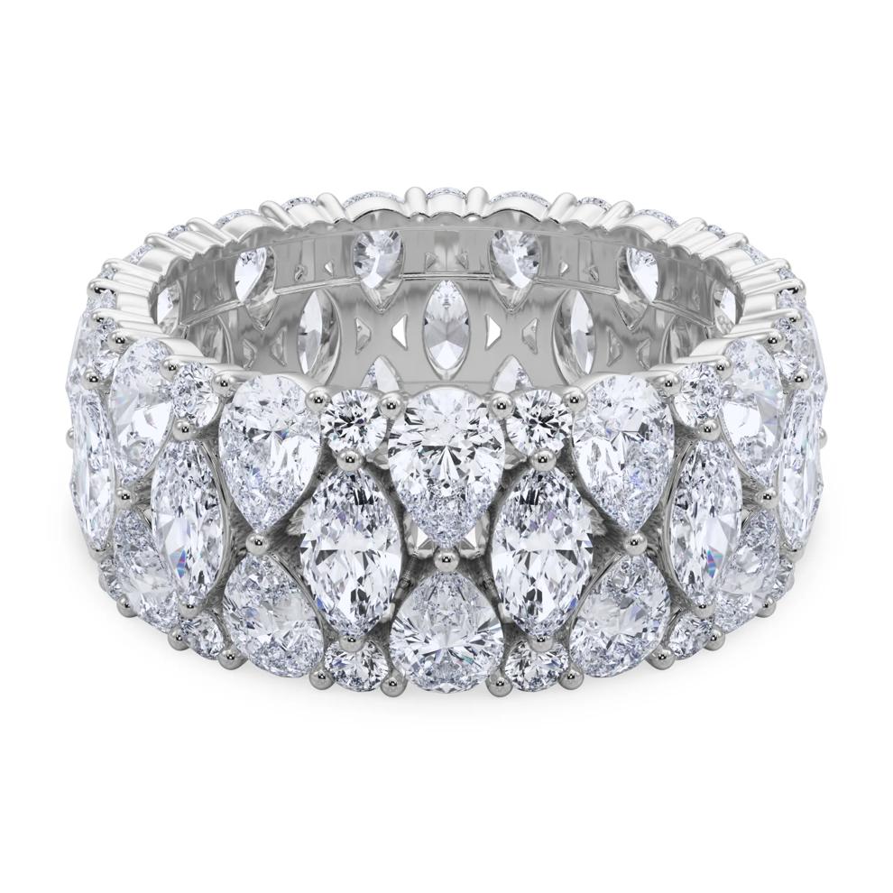 Lab Grown Diamond Multi-Stone Eternity Band in 14K White Gold (6 ct. tw.) – Image 4 of 5