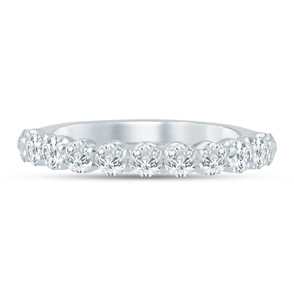 Diamond Shared Prong Wedding Band in 14K White Gold (1 ct. tw.) – Image 1 of 3