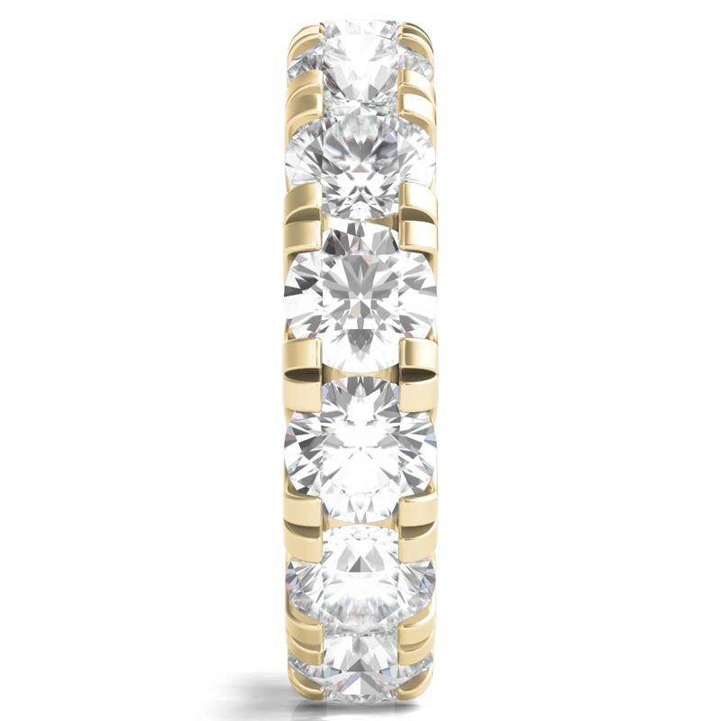 Lab Grown Round Diamond Eternity Band in 14K Yellow Gold (7 ct. tw.) – Image 3 of 3