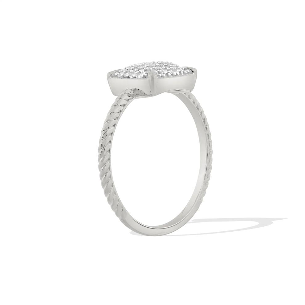 Diamond Ring in Sterling Silver (1/5 ct. tw.) – Image 3 of 4
