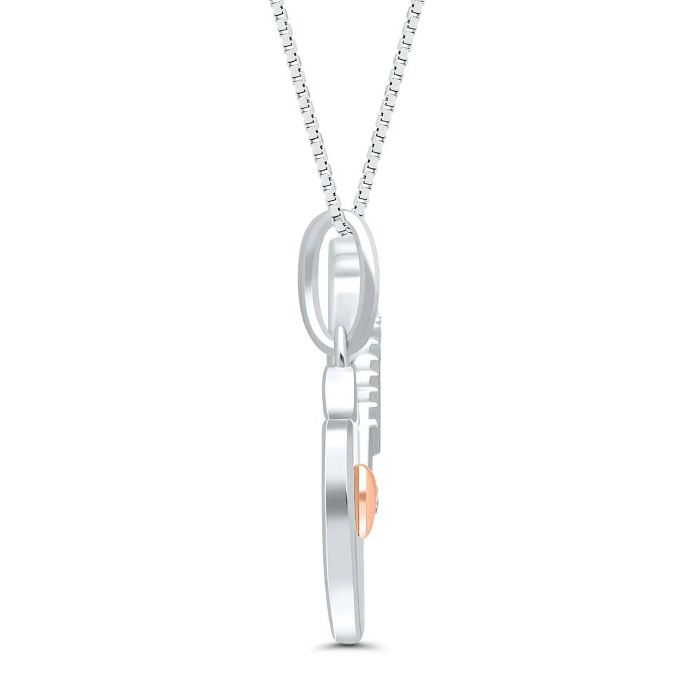 Diamond Guitar Pendant in Sterling Silver – Image 2 of 4