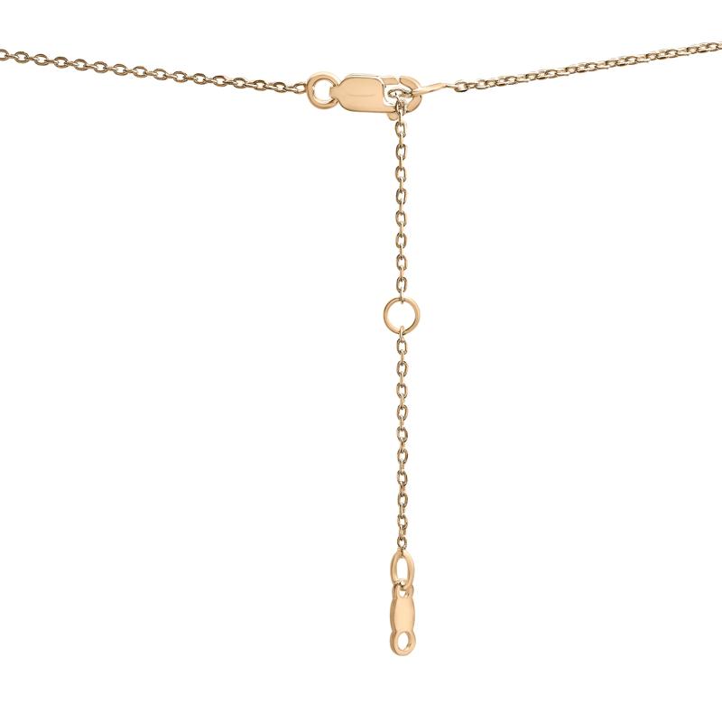 Lab-Created Emerald and Lab-Created White Sapphire Toi et Moi Two-Stone Necklace in Vermeil – Image 4 of 7