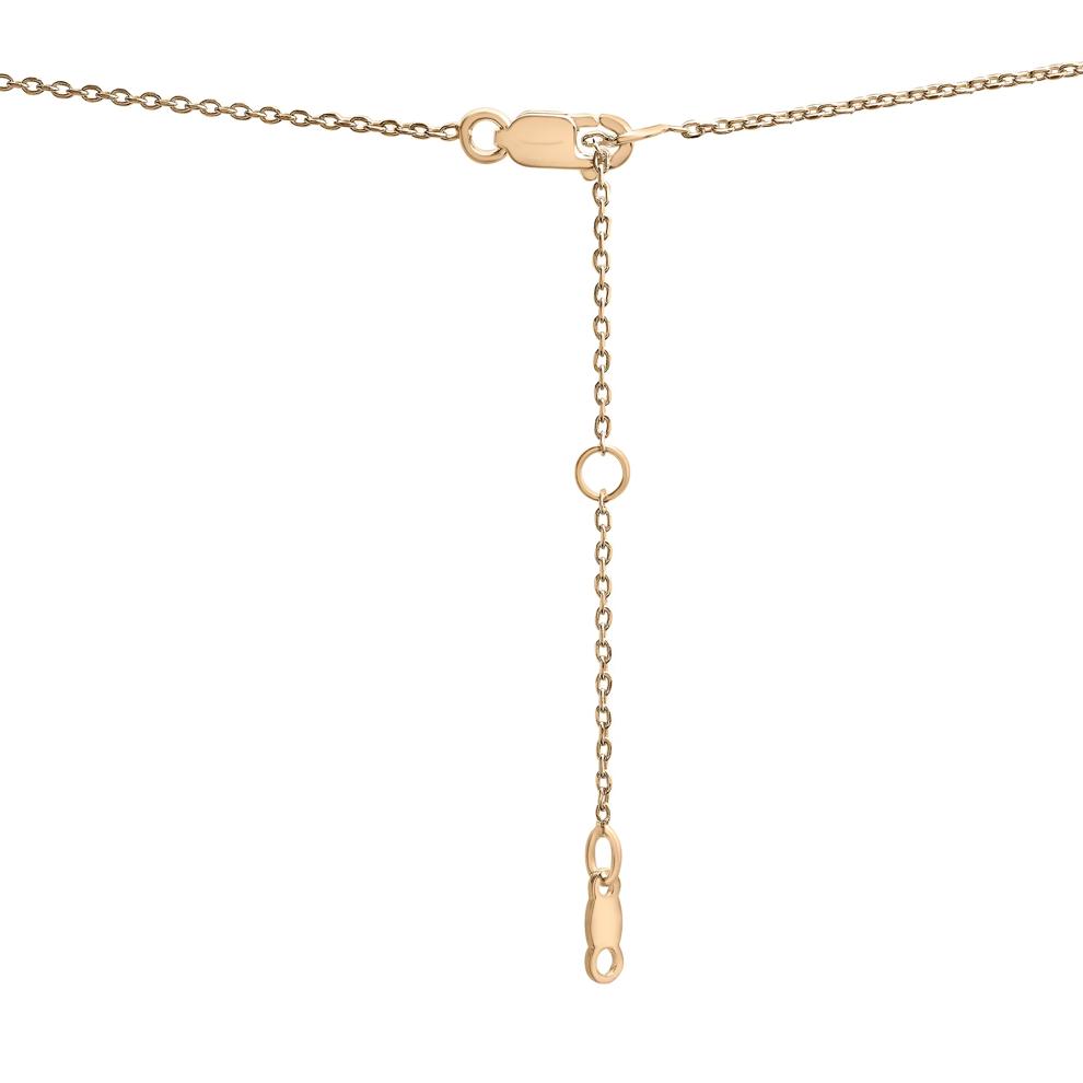 Lab-Created Emerald and Lab-Created White Sapphire Toi et Moi Two-Stone Necklace in Vermeil – Image 4 of 7