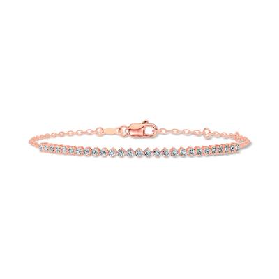 Lab Grown Diamond Compass-Set Bracelet in 14K Rose Gold, 7" (3/4 ct. tw.)