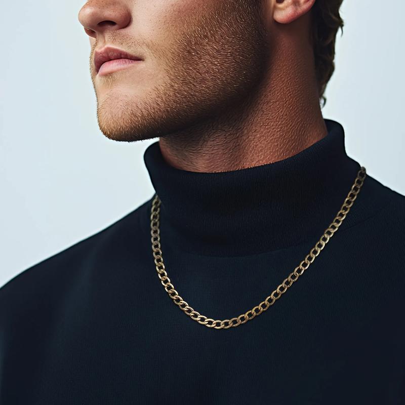 Light Beveled Curb Chain in 14K Yellow Gold, 22&rdquo; – Image 4 of 4