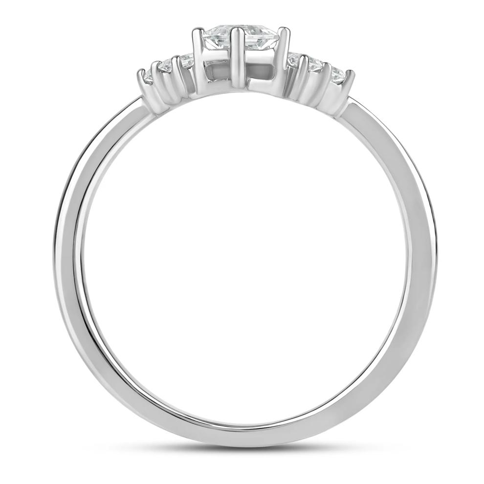 Lab Grown Diamond Five-Stone Ring in 14K White Gold (3/8 ct. tw.) – Image 2 of 3